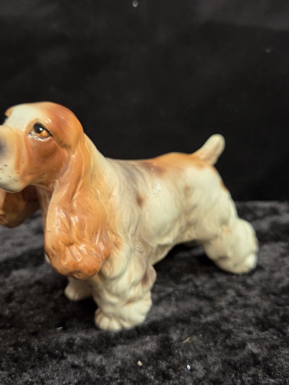 Vintage Standing Cocker Spaniel Shafford Japan Ceramic Figurine  - MINT